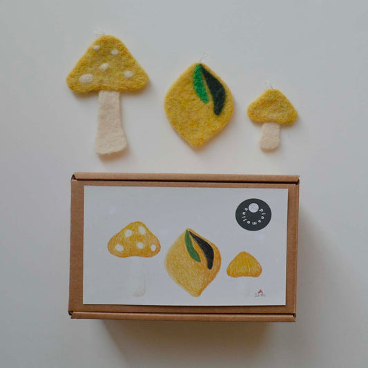 Set addobbini natalizi - giallo