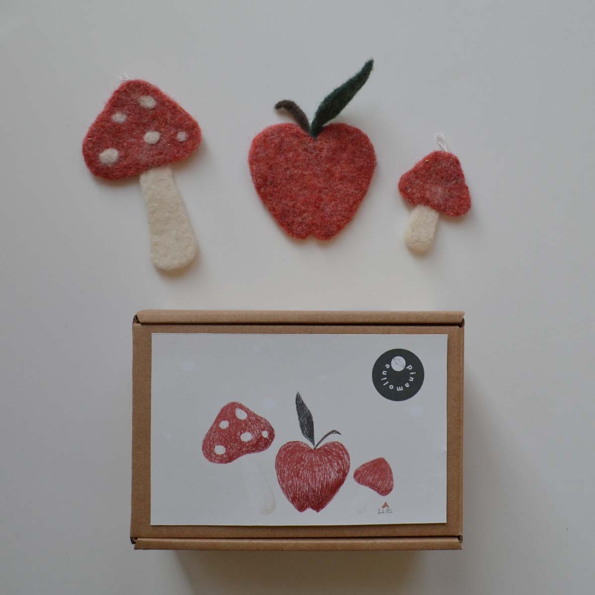 Set addobbini natalizi - rosso