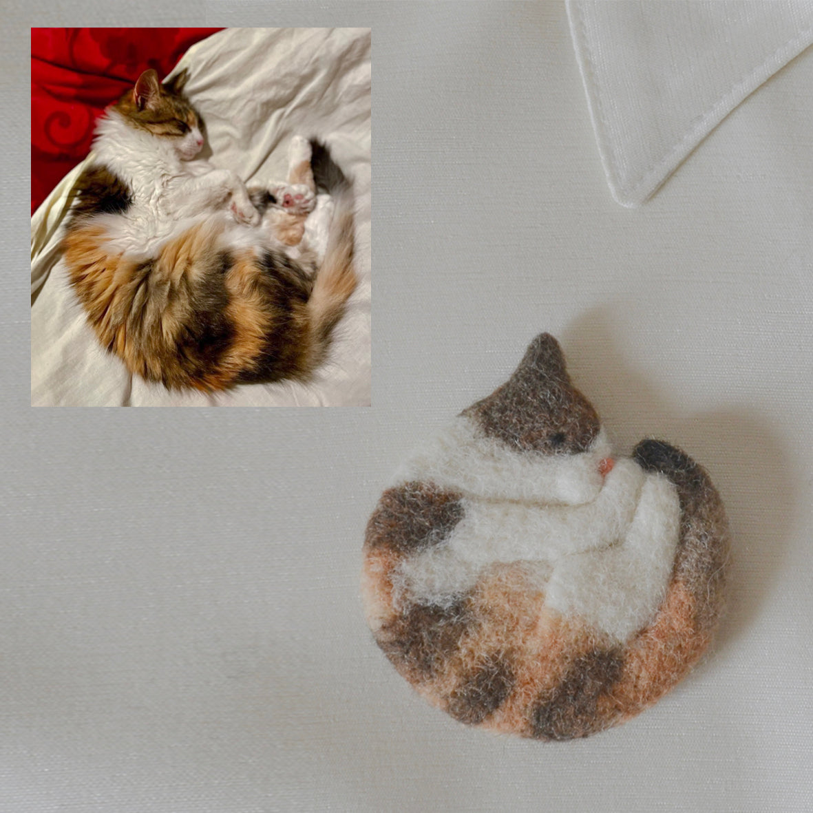 Spilletta pet portrait personalizzato