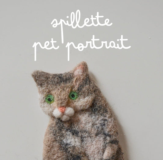 Spilletta pet portrait personalizzato